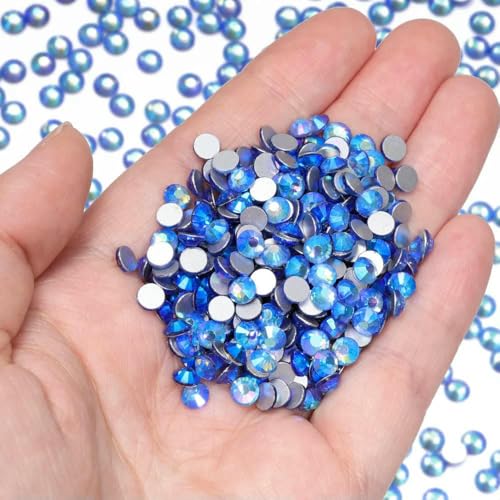 Flatback-Strasssteine ohne Hotfix, blau, Kristallglas, Strass zum Aufkleben auf Diamantsteine, DIY-Zubehör für Nagelkunst, Hochzeitskleid, Hell Flatback-Strasssteine ohne Hotfix, blau, Kristallglas, Strass zum Aufkleben auf Diamantsteine, DIY-Zubehör für Nagelkunst, Hochzeitskleid, Hell von DEFRTG