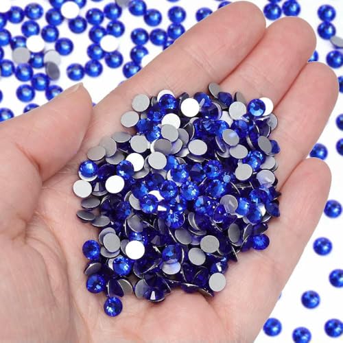 Flatback-Strasssteine ohne Hotfix, blau, Kristallglas, Strass zum Aufkleben auf Diamantsteine, DIY-Zubehör für Nagelkunst, Hochzeitskleid, Saph Flatback-Strasssteine ohne Hotfix, blau, Kristallglas, Strass zum Aufkleben auf Diamantsteine, DIY-Zubehör für Nagelkunst, Hochzeitskleid, Saph von DEFRTG