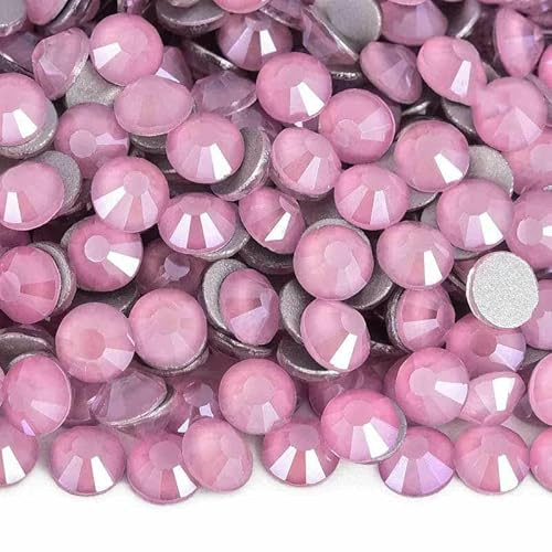 Glitzer-Strasssteine, nicht Hotfix-Strasssteine, Mokka-Kristall-Strasssteine, Strass-Diamant für Nagelkunst-Dekorationen, Y4075-Pink-SS30-288 Stü von DEFRTG