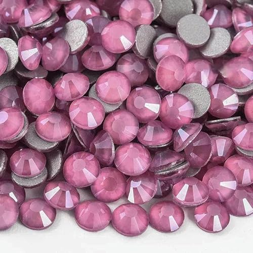 Glitzer-Strasssteine, nicht Hotfix-Strasssteine, Mokka-Kristall-Strasssteine, Strass-Diamant für Nagelkunst-Dekorationen, Y4075-Rose-SS8-1440 von DEFRTG
