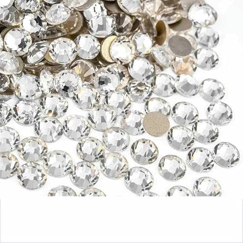Glitzersteine SS3–SS50, flache Rückseite, klare Kristalle, nicht Hotfix-Strasssteine, Nagelkunst-Dekoration, Strasssteine, Kristall3, SS10, 2,7 mm, 1440 Stück Glitzersteine SS3–SS50, flache Rückseite, klare Kristalle, nicht Hotfix-Strasssteine, Nagelkunst-Dekoration, Strasssteine, Kristall3, SS10, 2,7 mm, 1440 Stück von DEFRTG