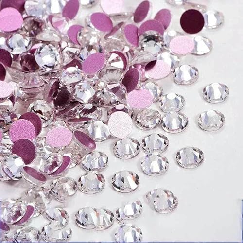 Glitzersteine SS3–SS50, flache Rückseite, klarer Kristall, nicht Hotfix-Strasssteine, Nagelkunst-Dekoration, Strasssteine, Kristall, SS40, 8,7 mm, 144 Stück Glitzersteine SS3–SS50, flache Rückseite, klarer Kristall, nicht Hotfix-Strasssteine, Nagelkunst-Dekoration, Strasssteine, Kristall, SS40, 8,7 mm, 144 Stück von DEFRTG