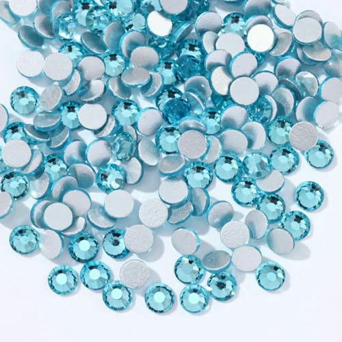 Größe SS6 SS10 SS12 SS16 SS20 Kristall-Strasssteine, nicht Hotfix, flache Rückseite, Strasssteine und Stoff-Strasssteine für Nageldekorationen, Aquamarin, SS10, 1440 Stück Größe SS6 SS10 SS12 SS16 SS20 Kristall-Strasssteine, nicht Hotfix, flache Rückseite, Strasssteine und Stoff-Strasssteine für Nageldekorationen, Aquamarin, SS10, 1440 Stück von DEFRTG