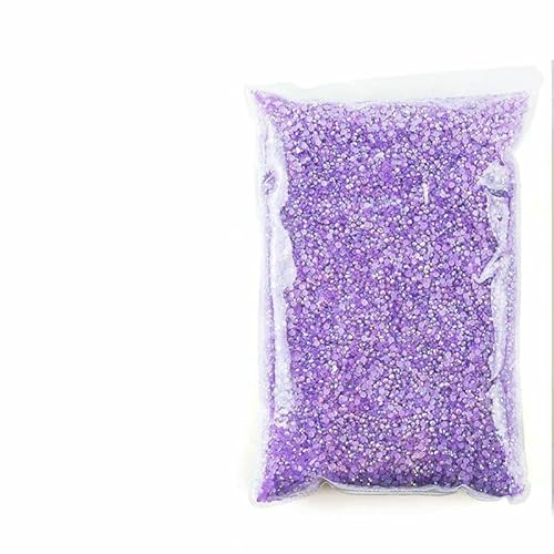 Harz-Strasssteine für Kleidungsdekorationen, keine Hotfix-Kristalle, Nagel-Edelsteine, flache Rückseite, zum Aufkleben auf Strass-Zubehör – Heller Amethyst AB – 5 mm – 10.000 Stück von DEFRTG