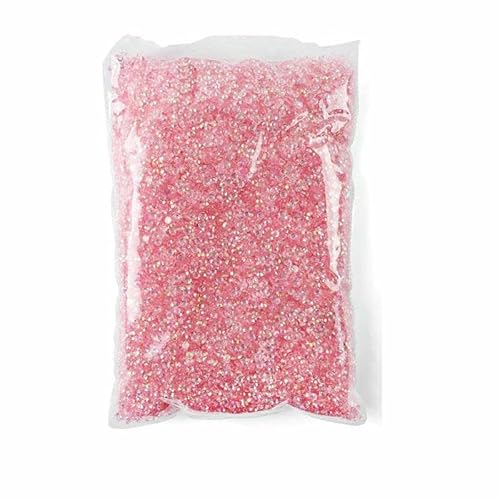 Harz-Strasssteine für Kleidungsdekorationen, keine Hotfix-Kristalle, Nagelsteine, flache Rückseite, zum Aufkleben auf Strass-Zubehör, T-Pink AB-3,0 mm, 50.000 Stück Harz-Strasssteine für Kleidungsdekorationen, keine Hotfix-Kristalle, Nagelsteine, flache Rückseite, zum Aufkleben auf Strass-Zubehör, T-Pink AB-3,0 mm, 50.000 Stück von DEFRTG