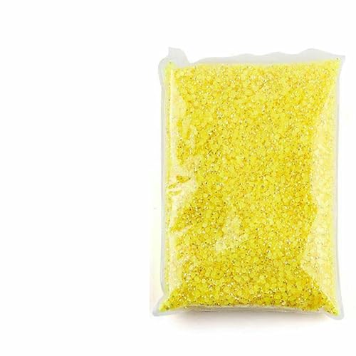 Harz-Strasssteine für Kleidungsdekorationen, nicht Hotfix-Kristall-Nagel-Edelsteine, flache Rückseite, zum Aufkleben auf Strass-Zubehör, Citrin AB-Mix (2–5 mm), 20.000 Stück von DEFRTG