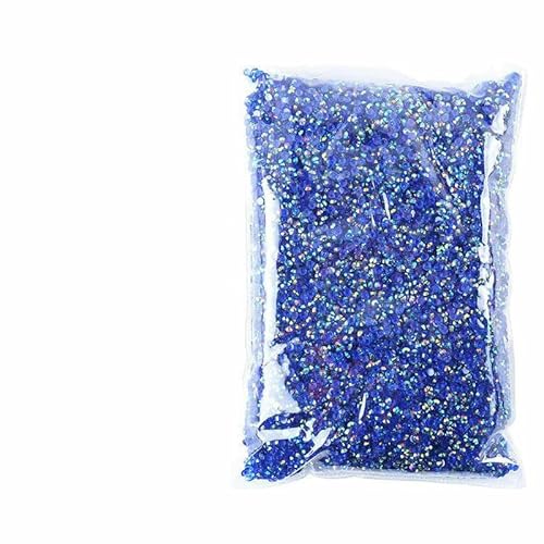 Harz-Strasssteine für Kleidungsdekorationen, nicht Hotfix-Kristall-Nagel-Edelsteine, flache Rückseite, zum Aufkleben auf Strass-Zubehör, T-Blau AB-3,0 mm, 50000 Stück Harz-Strasssteine für Kleidungsdekorationen, nicht Hotfix-Kristall-Nagel-Edelsteine, flache Rückseite, zum Aufkleben auf Strass-Zubehör, T-Blau AB-3,0 mm, 50000 Stück von DEFRTG