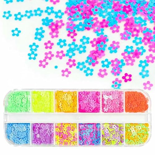 Holografisches süßes Liebesherz, Nagelkunst, Glitzer-Pailletten, leuchtende Laser-Fluoreszenz, Stern, Schmetterling, 3D-Nageldekorationen, Zubehör-12LSMH-1 Holografisches süßes Liebesherz, Nagelkunst, Glitzer-Pailletten, leuchtende Laser-Fluoreszenz, Stern, Schmetterling, 3D-Nageldekorationen, Zubehör-12LSMH-1 von DEFRTG