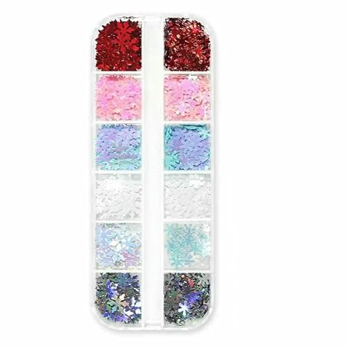 Holografisches süßes Liebesherz, Nagelkunst, Glitzer-Pailletten, leuchtende Laser-Fluoreszenz, Stern, Schmetterling, 3D-Nageldekorationen, Zubehör-12XHS-02 Holografisches süßes Liebesherz, Nagelkunst, Glitzer-Pailletten, leuchtende Laser-Fluoreszenz, Stern, Schmetterling, 3D-Nageldekorationen, Zubehör-12XHS-02 von DEFRTG