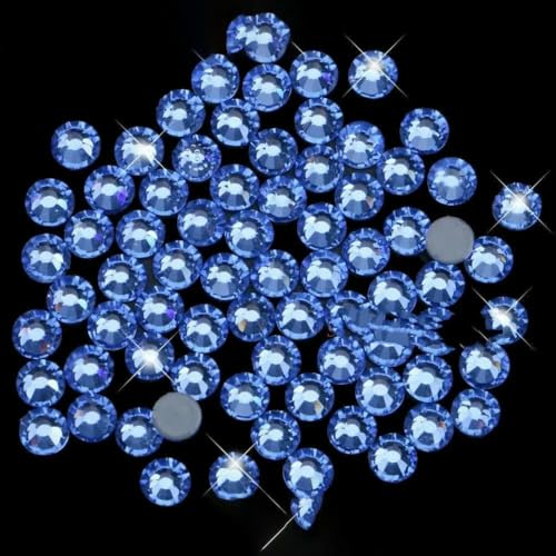 Hotfix-Strassstein AAAAA/Crystal AB SS6 SS10 SS16 SS20 SS30 SS40 SS50, Glas-Strass zum Aufbügeln, Hotfix-Hellsaphir-SS20, 1440 Stück Hotfix-Strassstein AAAAA/Crystal AB SS6 SS10 SS16 SS20 SS30 SS40 SS50, Glas-Strass zum Aufbügeln, Hotfix-Hellsaphir-SS20, 1440 Stück von DEFRTG