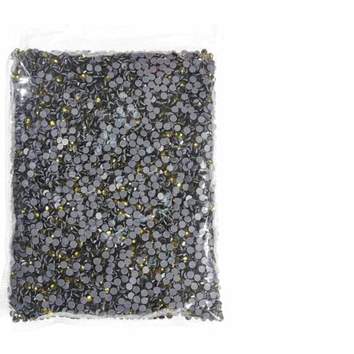 Hotfix-Strasssteine in 36 Farben, Flatback-Kristalle, Glas-Strasssteine für DIY-Nagelzubehör, Olivgrün, SS20, 7200 Stück von DEFRTG