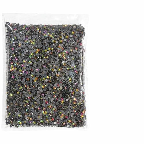 Hotfix-Strasssteine in 36 Farben, Flatback-Kristalle, Glas-Strasssteine für DIY-Nagelzubehör, Regenbogen, SS6, 14400 Stück von DEFRTG