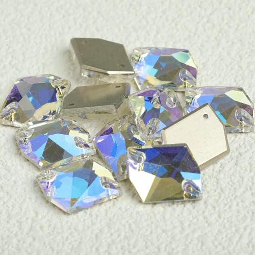 Kosmische Strass-Glasperlen zum Aufnähen, Kristalldekoration, Applikationen für Stickereien, Kleidung, Neu – Mondlicht – 9 x 12 mm – 48 Stück Kosmische Strass-Glasperlen zum Aufnähen, Kristalldekoration, Applikationen für Stickereien, Kleidung, Neu – Mondlicht – 9 x 12 mm – 48 Stück von DEFRTG