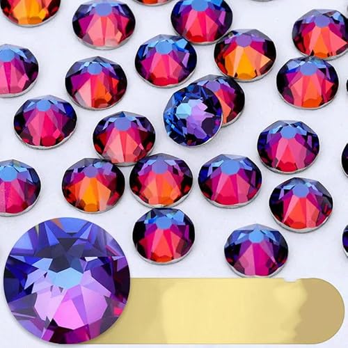Lila, 8 große 8 kleine nicht Hotfix-Kristall-Strasssteine, Glas, DIY-Strasssteine, Kristalle, AB, zum Aufkleben auf Nägel, DIY-Kleidung, 2088-Kristallvulkan-SS16, 1440 Stück Lila, 8 große 8 kleine nicht Hotfix-Kristall-Strasssteine, Glas, DIY-Strasssteine, Kristalle, AB, zum Aufkleben auf Nägel, DIY-Kleidung, 2088-Kristallvulkan-SS16, 1440 Stück von DEFRTG