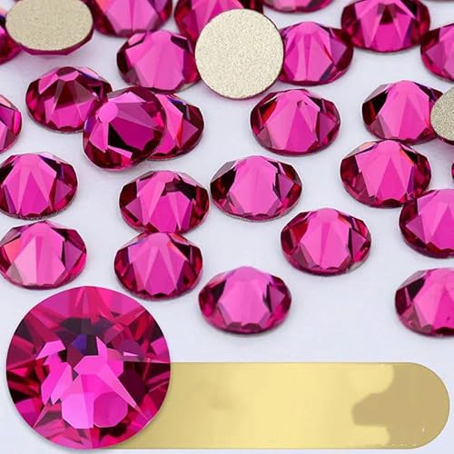 Lila, 8 große 8 kleine nicht Hotfix-Kristall-Strasssteine aus Glas, DIY-Strasssteine, Kristalle AB, zum Aufkleben auf Nägel, DIY-Kleidung, 2088-Fuchsia-SS20 – 1440 Stück Lila, 8 große 8 kleine nicht Hotfix-Kristall-Strasssteine aus Glas, DIY-Strasssteine, Kristalle AB, zum Aufkleben auf Nägel, DIY-Kleidung, 2088-Fuchsia-SS20 – 1440 Stück von DEFRTG