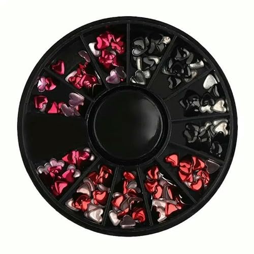 Nagelteile, Nagelkunst, Glitzer, Strass, Kristall, Edelsteine, Schmuck, Perlen, Maniküre, Dekoration, Zubehör, Nagelzubehör für Profis, Form 17 von DEFRTG