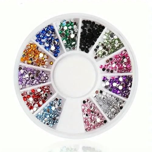 Nagelteile, Nagelkunst, Glitzer, Strass, Kristall, Edelsteine, Schmuck, Perlen, Maniküre, Dekoration, Zubehör, Nagelzubehör für Profis, Form 2 von DEFRTG