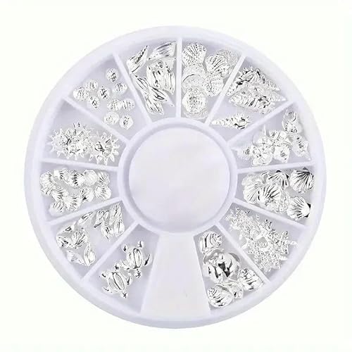 Nagelteile, Nagelkunst, Glitzer, Strass, Kristall, Edelsteine, Schmuck, Perlen, Maniküre, Dekoration, Zubehör, Nagelzubehör für Profis, Form 8 von DEFRTG