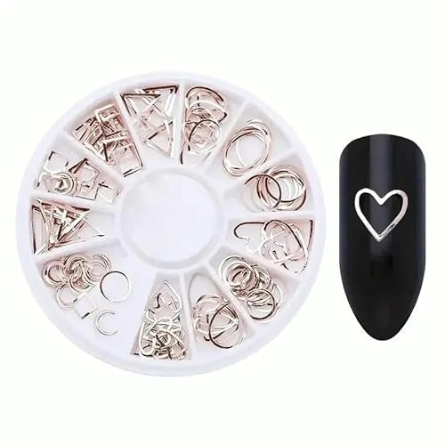 Nagelteile, Nagelkunst, Glitzer, Strass, Kristall, Edelsteine, Schmuck, Perlen, Maniküre, Dekoration, Zubehör, Nagelzubehör für Profis, Form 9 von DEFRTG