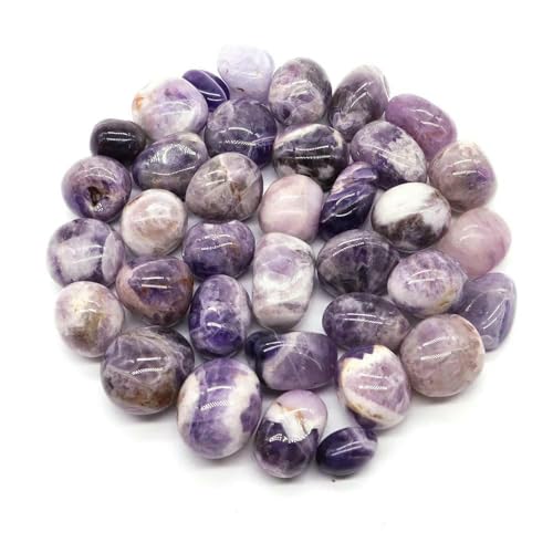 Natürlicher Trommelstein, ozeanblauer Obsidian, Heilkristall, Reiki, Quarz, Mineralprobe, Aquarium, Garten, Heimdeko, Amethyst, 1000 g von DEFRTG