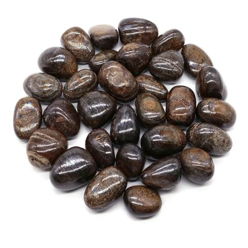 Natürlicher Trommelstein, ozeanblauer Obsidian, Heilkristall, Reiki, Quarz, Mineralprobe, Aquarium, Garten, Heimdeko, Bronzit, 500 g Natürlicher Trommelstein, ozeanblauer Obsidian, Heilkristall, Reiki, Quarz, Mineralprobe, Aquarium, Garten, Heimdeko, Bronzit, 500 g von DEFRTG