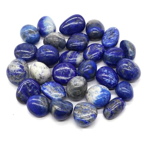 Natürlicher Trommelstein, ozeanblauer Obsidian, Heilkristall, Reiki, Quarz, Mineralprobe, Aquarium, Garten, Heimdeko, Lapislazuli, 1000 g von DEFRTG