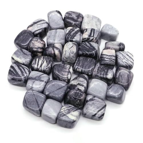 Natürlicher Trommelstein, ozeanblauer Obsidian, Heilkristall, Reiki, Quarz, Mineralprobe, Aquarium, Garten, Heimdeko, Picasso-Jaspis, 500 g Natürlicher Trommelstein, ozeanblauer Obsidian, Heilkristall, Reiki, Quarz, Mineralprobe, Aquarium, Garten, Heimdeko, Picasso-Jaspis, 500 g von DEFRTG