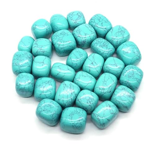 Natürlicher Trommelstein, ozeanblauer Obsidian, Heilkristall, Reiki, Quarz, Mineralprobe, Aquarium, Garten, Heimdeko, Syn-Grün-Türkis, 1000 g von DEFRTG