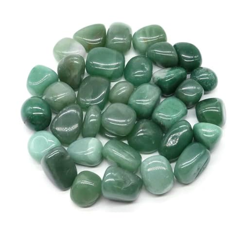 Natürlicher Trommelstein, ozeanblauer Obsidian, Heilkristall, Reiki, Quarz, Mineralprobe, Aquarium, Garten, Heimdeko, grüner Aventurin, 1000 g von DEFRTG