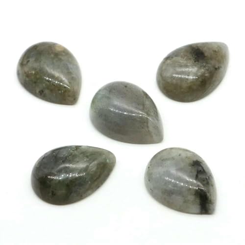 Naturstein-Wassertropfen-Cabochon-Perlen, 13 x 18 mm, flache Rückseite, Cabochon-Kamee-Abstandshalter für die Schmuckherstellung, DIY-Ring, Ohrring, Anhänger, Halskette, Labradorit, Naturstein-Wassertropfen-Cabochon-Perlen, 13 x 18 mm, flache Rückseite, Cabochon-Kamee-Abstandshalter für die Schmuckherstellung, DIY-Ring, Ohrring, Anhänger, Halskette, Labradorit, von DEFRTG