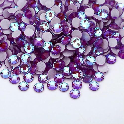 Neon AB Hotfix-Strasssteine, fluoreszierend, DIY-Nagelkunst, Kristalle, Diamant-Strass-Edelsteine für Charms, Kleider, Amethyst AB Neon, SS30 – Neon AB Hotfix-Strasssteine, fluoreszierend, DIY-Nagelkunst, Kristalle, Diamant-Strass-Edelsteine für Charms, Kleider, Amethyst AB Neon, SS30 – von DEFRTG