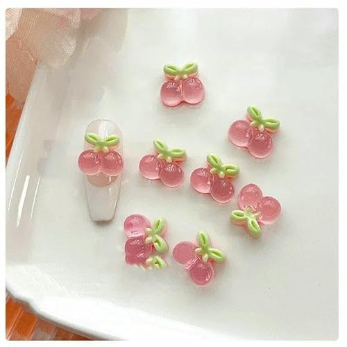 Neue 10/50 Stück Nailart-Charms aus Harz, Mini-Kirsche, Erdbeere, Nailart, flache Rückseite, Steinfiguren, Sammelalbum, DIY-Schmuck, Dekor, Basteln, 07, 50 Stück Neue 10/50 Stück Nailart-Charms aus Harz, Mini-Kirsche, Erdbeere, Nailart, flache Rückseite, Steinfiguren, Sammelalbum, DIY-Schmuck, Dekor, Basteln, 07, 50 Stück von DEFRTG