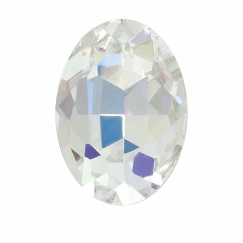 Ovale Strasssteine, Piontback-Strasssteine für Nagelkunst, K9-Glas-Strass auf Kleidung, Kristallperlen, Mondlicht, 10 x 14,0 mm, 10 Stück Ovale Strasssteine, Piontback-Strasssteine für Nagelkunst, K9-Glas-Strass auf Kleidung, Kristallperlen, Mondlicht, 10 x 14,0 mm, 10 Stück von DEFRTG