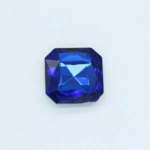 Quadratisch, spitz, mit Folie auf der Rückseite, ausgefallener Stein, facettierter Kristallglas-Strass, Kinderspielzeug, Thekendisplay, Schmuckstück, DIY-Kleidung, Saphir, 23,0 mm, 6 Stück von DEFRTG
