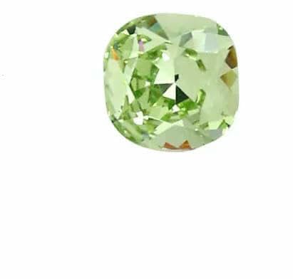 Quadratische Pointback-Edelsteine zum Aufkleben, Strass-Strasssteine K9, Glas, Nagelkunst, Diamant für Kleidung, Sandalen, Steine und Kristalle, Applikation – Chrysolite – 8 mm – 30 Stück von DEFRTG
