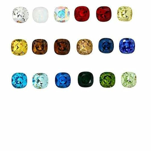 Quadratische Pointback-Klebesteine, Strass-Strasssteine, K9-Glas, Nagelkunst, Diamant für Kleidung, Sandalen, Steine und Kristalle, Applikation – Gemischte Farben, 10 mm, 25 Stück Quadratische Pointback-Klebesteine, Strass-Strasssteine, K9-Glas, Nagelkunst, Diamant für Kleidung, Sandalen, Steine und Kristalle, Applikation – Gemischte Farben, 10 mm, 25 Stück von DEFRTG