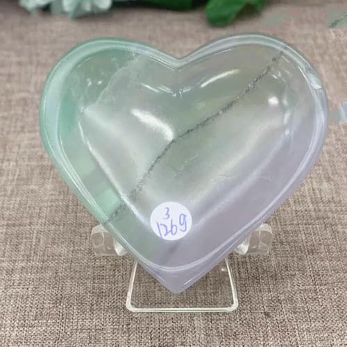 Quarzstein, natürlicher Kristall, Fluorit, Liebesherz, Schale, exquisite Heilung, kreative Handarbeit, Glücksbringer, 126 g, 6,6 cm Quarzstein, natürlicher Kristall, Fluorit, Liebesherz, Schale, exquisite Heilung, kreative Handarbeit, Glücksbringer, 126 g, 6,6 cm von DEFRTG