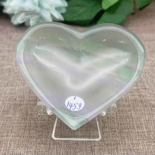 Quarzstein, natürlicher Kristall, Fluorit, Liebesherz, Schale, exquisite Heilung, kreative Handarbeit, Glücksbringer – 145 g, 6,5 cm Quarzstein, natürlicher Kristall, Fluorit, Liebesherz, Schale, exquisite Heilung, kreative Handarbeit, Glücksbringer – 145 g, 6,5 cm von DEFRTG