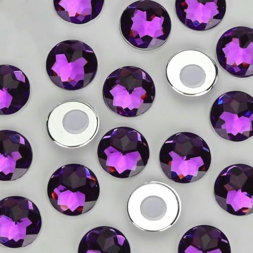 Runde Acryl-Strasssteine zum Aufkleben auf Objekte, selbstklebende Strasssteine für Heimkleidung, Dekoration, DIY, Kinder, DIY, dunkelviolett, 16 mm, 80 Stück Runde Acryl-Strasssteine zum Aufkleben auf Objekte, selbstklebende Strasssteine für Heimkleidung, Dekoration, DIY, Kinder, DIY, dunkelviolett, 16 mm, 80 Stück von DEFRTG