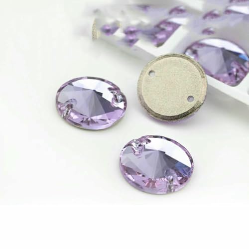 S122 Violett AAAAA K9 Glas-Strasssteine zum Aufnähen, Kristall, Nähen, flache Rückseite, Steine zum Basteln, Kleidung, Hochzeitskleid, Rivoli, 12 mm, 40 Stück, Violett S122 Violett AAAAA K9 Glas-Strasssteine zum Aufnähen, Kristall, Nähen, flache Rückseite, Steine zum Basteln, Kleidung, Hochzeitskleid, Rivoli, 12 mm, 40 Stück, Violett von DEFRTG