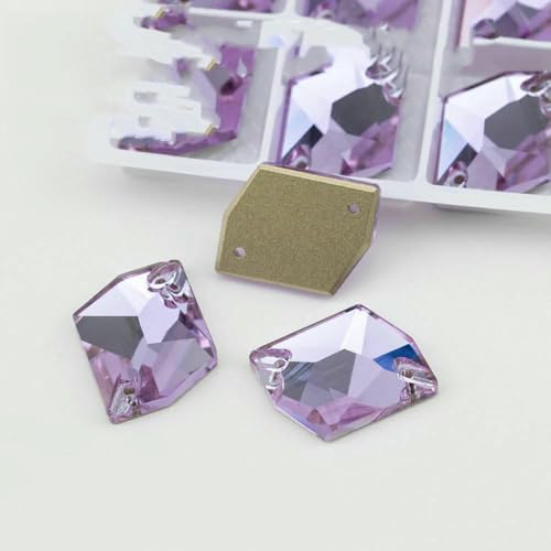 S122 Violett AAAAA K9 Glas-Strasssteine zum Aufnähen, Kristall, flache Rückseite, für Bastelarbeiten, Kleidung, Hochzeitskleid, kosmisch, 11 x 14,0 mm, 28 Stück, Violett S122 Violett AAAAA K9 Glas-Strasssteine zum Aufnähen, Kristall, flache Rückseite, für Bastelarbeiten, Kleidung, Hochzeitskleid, kosmisch, 11 x 14,0 mm, 28 Stück, Violett von DEFRTG