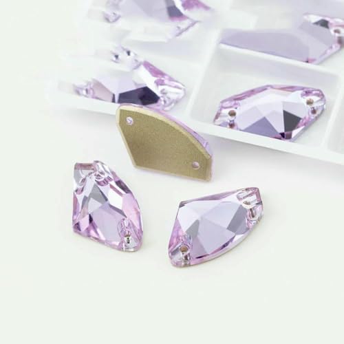 S122 Violett AAAAA K9 Glas-Strasssteine zum Aufnähen, Kristall, flache Rückseite, zum Basteln, für Kleidung, Hochzeitskleid, Galaktisch, 17 x 27, 12 Stück, Violett S122 Violett AAAAA K9 Glas-Strasssteine zum Aufnähen, Kristall, flache Rückseite, zum Basteln, für Kleidung, Hochzeitskleid, Galaktisch, 17 x 27, 12 Stück, Violett von DEFRTG