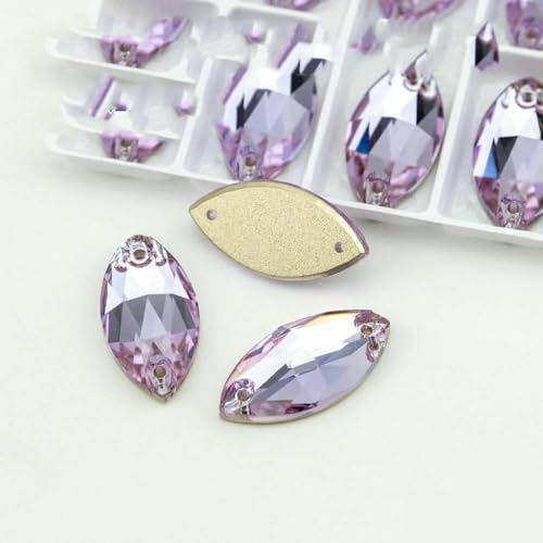 S122 Violett AAAAA K9 Glas-Strasssteine zum Aufnähen, Kristall, flache Rückseite, zum Basteln, für Kleidung, Hochzeitskleid, Navette 6 x 12 mm, 72 Stück, Violett S122 Violett AAAAA K9 Glas-Strasssteine zum Aufnähen, Kristall, flache Rückseite, zum Basteln, für Kleidung, Hochzeitskleid, Navette 6 x 12 mm, 72 Stück, Violett von DEFRTG