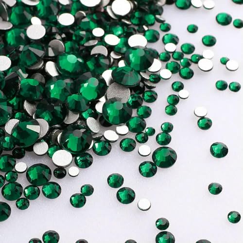 SS3-SS20, gemischte Größen, klarer Kristall, nicht Hotfix, silberne flache Rückseite, Strass-Dekorationen, DIY-Glitzersteine, 3D-Nagelkunst-Zubehör, Dunkelgrün, gemischte Größen, 1440 Stü SS3-SS20, gemischte Größen, klarer Kristall, nicht Hotfix, silberne flache Rückseite, Strass-Dekorationen, DIY-Glitzersteine, 3D-Nagelkunst-Zubehör, Dunkelgrün, gemischte Größen, 1440 Stü von DEFRTG