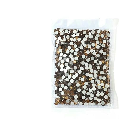 SS3~SS20 Superhelle Kristallglas-Strasssteine, flache Rückseite, SS3-SS8, nicht HotFix, flache Rückseite für Nagelkunst-Dekorationen, LC Tapza-SS3, 1440 Stück von DEFRTG