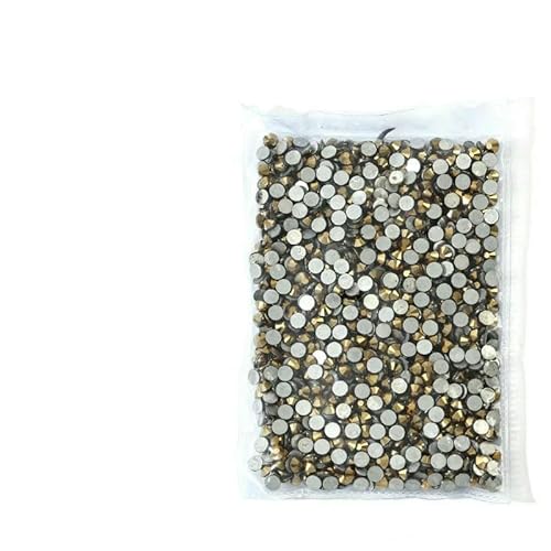 SS3~SS20 Superhelle Kristallglas-Strasssteine mit flacher Rückseite, SS3-SS8, nicht HotFix, flache Rückseite für Nagelkunst-Dekorationen, Goldhämatit, SS16, 1440 Stück SS3~SS20 Superhelle Kristallglas-Strasssteine mit flacher Rückseite, SS3-SS8, nicht HotFix, flache Rückseite für Nagelkunst-Dekorationen, Goldhämatit, SS16, 1440 Stück von DEFRTG