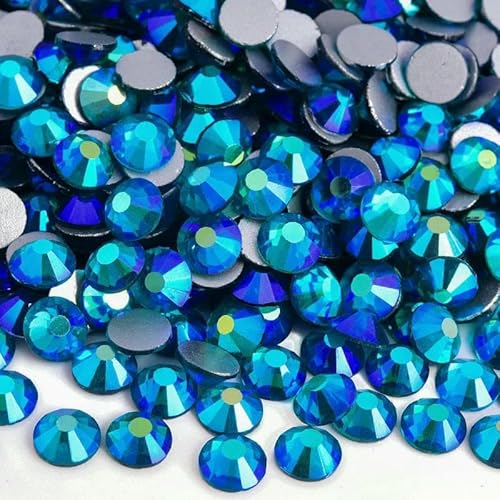 SS3-SS34 Blaue Serie Glitzerkristall Nicht Hotfix Strasssteine DIY Nägel Strass Diamant für Kleid Nägel Kleider-Pfauenblau AB-SS10-1440 Stück SS3-SS34 Blaue Serie Glitzerkristall Nicht Hotfix Strasssteine DIY Nägel Strass Diamant für Kleid Nägel Kleider-Pfauenblau AB-SS10-1440 Stück von DEFRTG