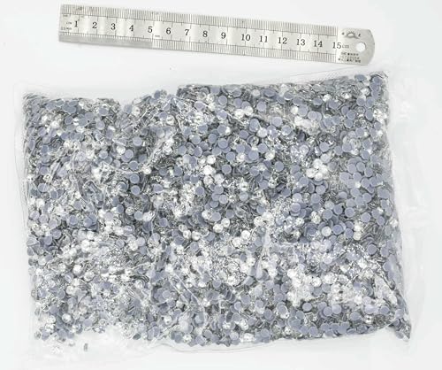 SS3-SS50 Großpackung Better AB Glas-Strass zum Aufbügeln, Hotfix-Strasssteine, Kleber klar, SS8, 14400 Stück SS3-SS50 Großpackung Better AB Glas-Strass zum Aufbügeln, Hotfix-Strasssteine, Kleber klar, SS8, 14400 Stück von DEFRTG