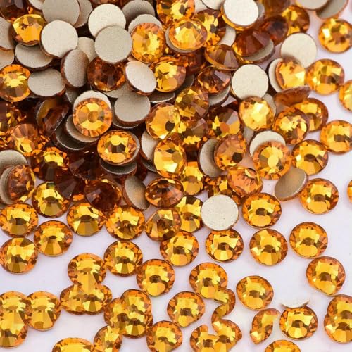 SS4-SS30 Glaskristall-Strasssteine ohne Hotfix, Gold, flache Rückseite, Dekor, Glitzersteine, Nagelkunst, Zubehör, DIY-Dekoration, p19 Topas, SS16, 1440 Stück, 1 SS4-SS30 Glaskristall-Strasssteine ohne Hotfix, Gold, flache Rückseite, Dekor, Glitzersteine, Nagelkunst, Zubehör, DIY-Dekoration, p19 Topas, SS16, 1440 Stück, 1 von DEFRTG