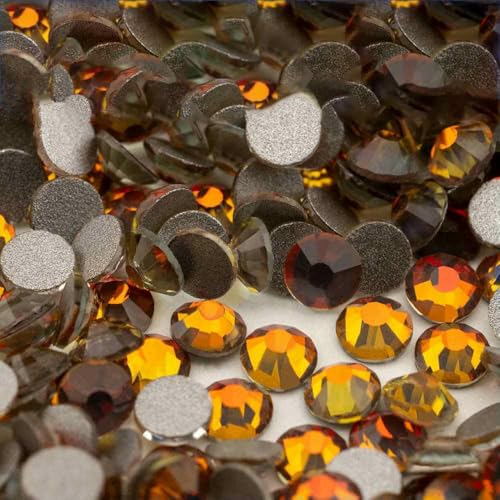 SS4-SS30 Neue blinkende Glas-Strasssteine, Kristalle mit flacher Rückseite, für DIY-Bastelarbeiten, Nagelkunst-Dekorationen – 468 Blink-Leave-SS10 – 1440 Stück von DEFRTG